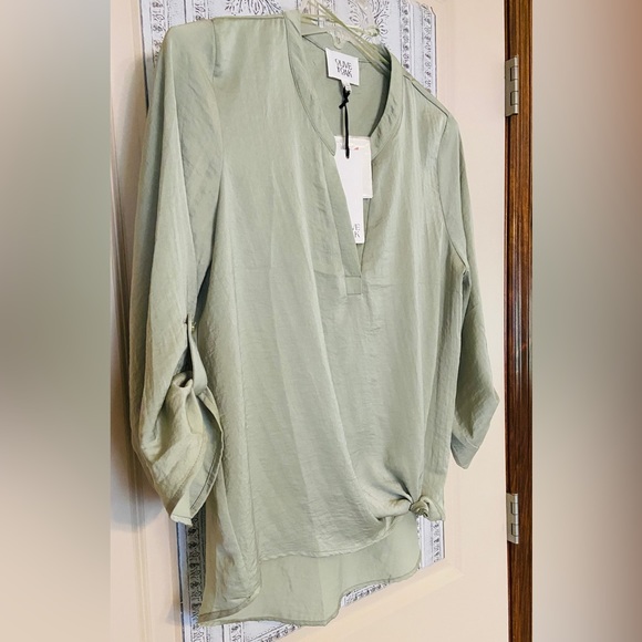 🍀NWT Oak&Olive Sz-L Light, Soft, Flowing Fabric- Beautiful Neutral Soft Green🍀 - Picture 16 of 16